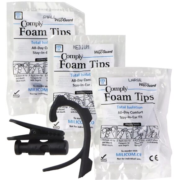 Verizon Milicom Single Earphone/PTT Headset 3.5mm Black Android Mono Pro Office - Picture 2 of 2